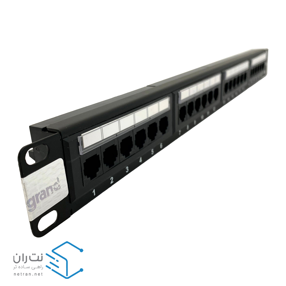 پچ پنل لگراند 24 پورت Cat6 UTP Loaded-2